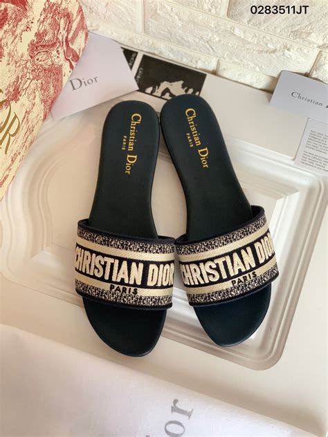 original christian dior slippers|christian dior sliders women.